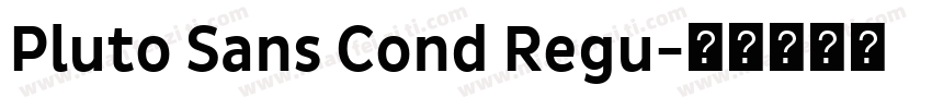 Pluto Sans Cond Regu字体转换